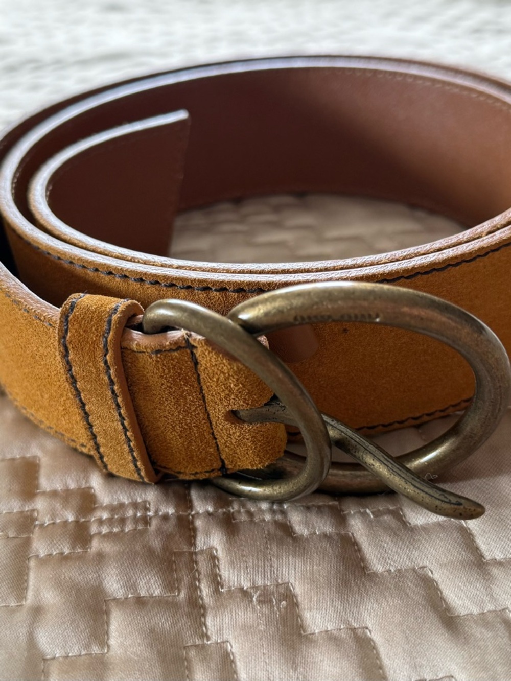 Miu Miu women’s Suede leather Belt 95/38